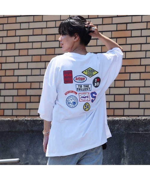 ジ*グ様 LGB THE INDEPENDENT ワッペン付き半袖Tシャツ Bling Leads tシャツ 半袖 「Bl」ランダムワッペン半袖Tシャツ
