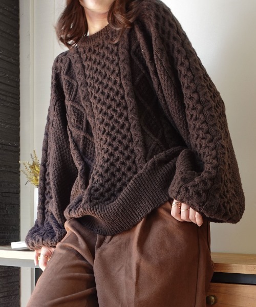 【お取り置き】BLACK LABELCRESTBRIDGE ケーブルニット3 BLACK LABEL CRESTBRIDGE セーター ニット コンフォータブル