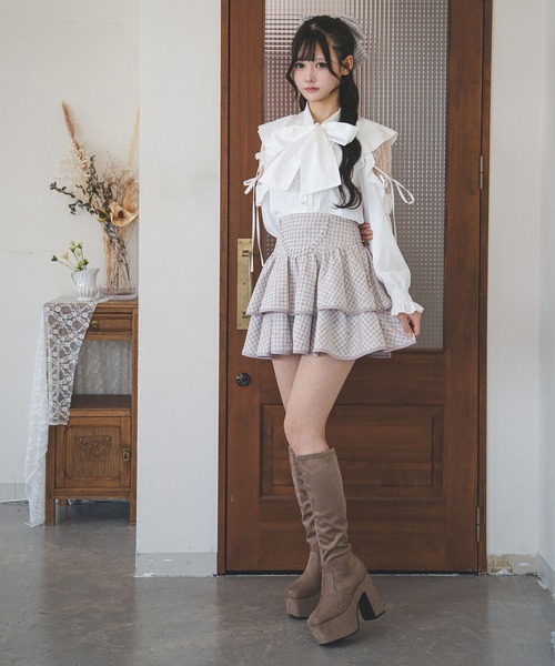 Lilymel（リリメル） ロング ブーツ 厚底ストレッチフィットロング