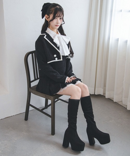 Lilymel（リリメル） ロング ブーツ 厚底ストレッチフィットロング