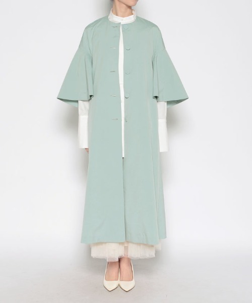 新品　LOULOU WILLOUGHBY フリルスリーブタフタスプリングコート LOULOU WILLOUGHBY トレンチコート コート 「LOULOU WILLOUGHBY
