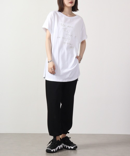 DIMENSIONE danza tシャツ メッセージプリントTシャツ
