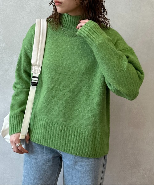 新品未使用タグ付き　20,900円　ジョルジュレッシュ　ハイネックニット ハイネックニット ニット レディース トップス 無地 シンプル
