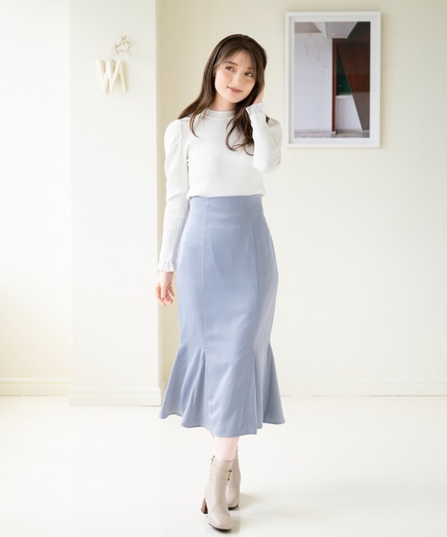 MISCH MASCH（ミッシュマッシュ） スカート バックレースアップサテン