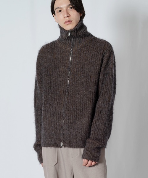 ニット セーター Wizzard ウィザード / HI NECK ZIP KNIT ハイネックジップニット / W23AW-KN010 レディース メ