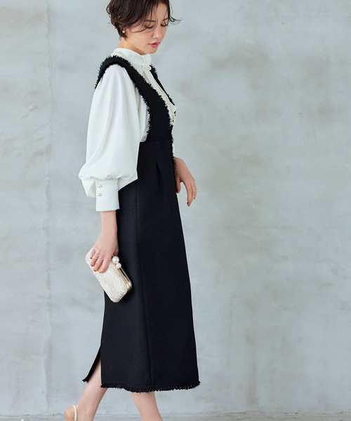 RUIRUE BOUTIQUE セットアップ タイパールチェーンボリューム袖