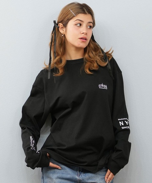 Manhattan Portage（マンハッタンポーテージ） tシャツ ロンT LOGO MP