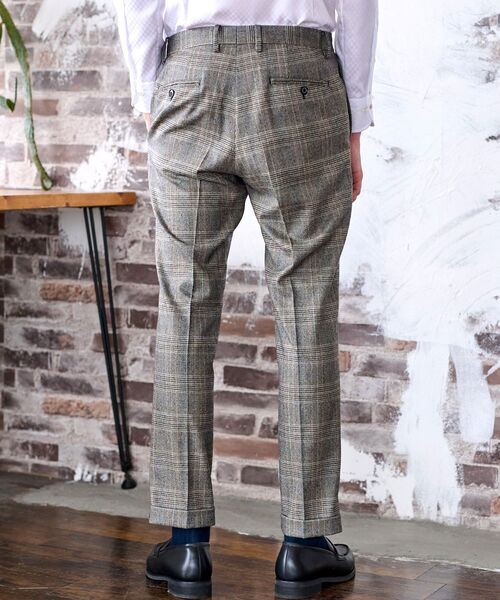 DRESSTERIOR ドレステリア 1タック ワイドテーパードトラウザーズ SERGE de bleu x ADORE クラシックトラウザーズ 1タック