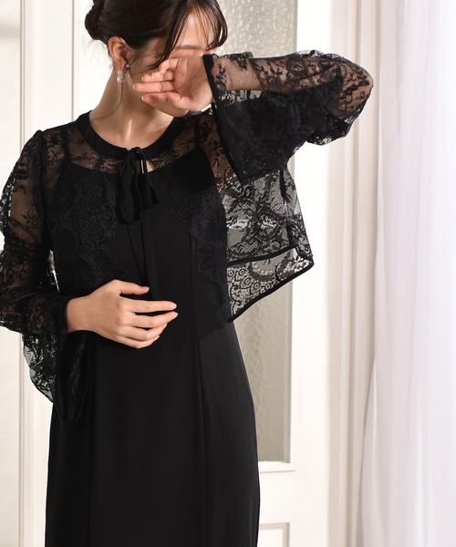 birei ドレス レースボレロレイヤードドレス : ZOZOTOWN Yahoo!店