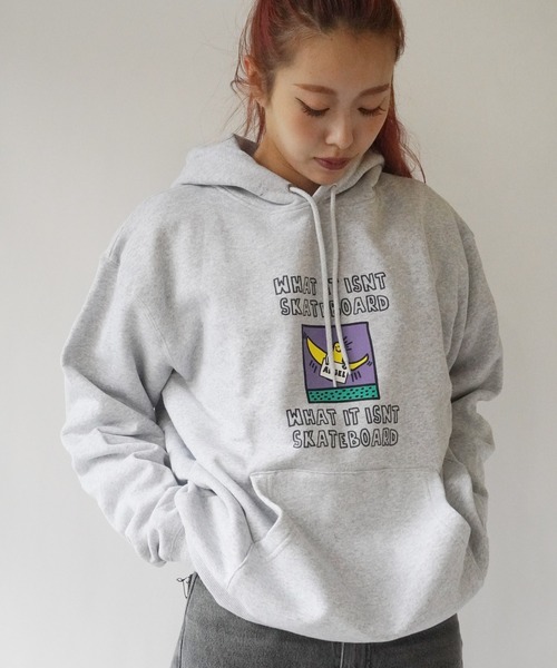 Mark Gonzales hangaround パーカー グレー Mark Gonzales hangaround パーカー グレー
