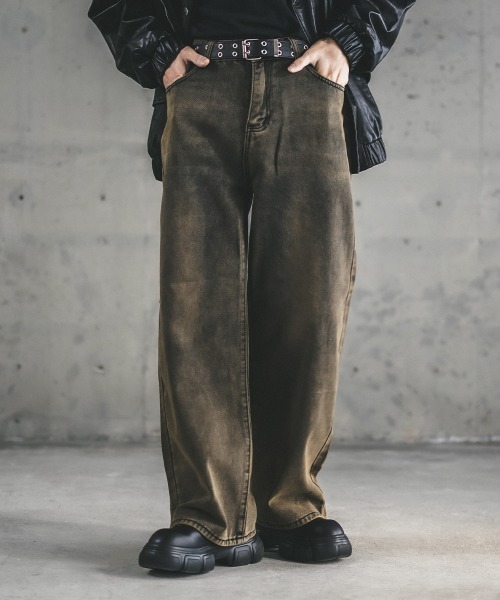 ストレートパンツ ウォッシュデニム ジーンズ アメリカン レトロ 楽天市場】メンズファッション ズボン・パンツアメリカンレトロ