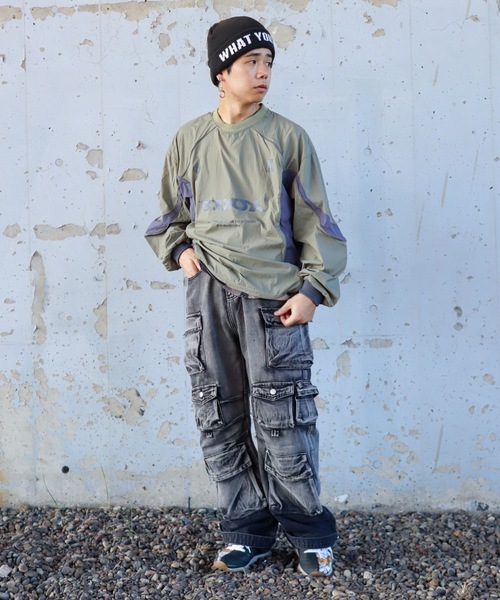 カーゴパンツ IONSEOUL Key Nylon Low Cargo Pants Be.Nection カーゴパンツ NYLON EASY CARGO PANTS / ナイロン