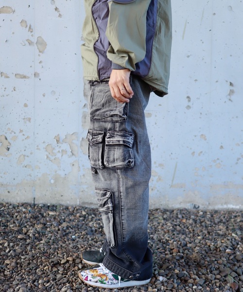 SCD CROWD ABYSS WAX PANTS レザーカーゴパンツ ABYSS WAX PANTS – SCD CROWD