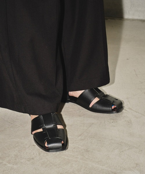 TODAYFUL フラットベルトサンダル　黒　M TODAYFUL(トゥデイフル) / Life's online store（ライフズ