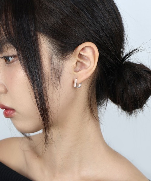 定価40350円 フープピアス silver925 刻印有り 4個セット eje585【1ペア】SV925刻印芯！繊細なリーフモチーフ シルバー