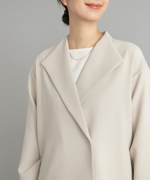 DOORSダブルクロスジャケット　ネイビー URBAN RESEARCH DOORS コート アウター ダブルクロスショート