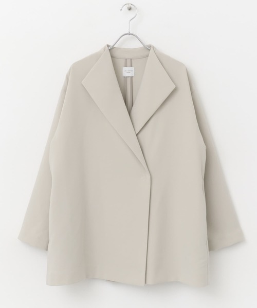 URBAN RESEARCH DOORS 　ダブルクロスショートガウン　ネイビー URBAN RESEARCH DOORS コート アウター ダブルクロスショート