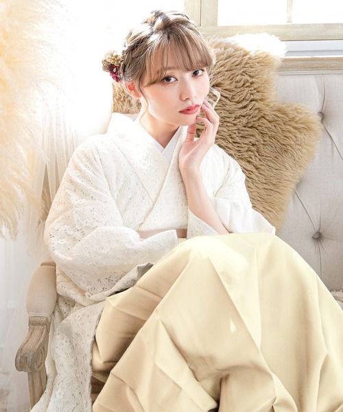 着物 卒業式 優美なレースを纏って。レディース袴4点セット（着物・襦袢・下帯・袴） レディース_11
