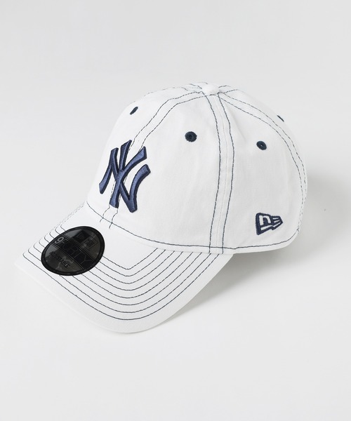 【新品未使用】NEW ERA ビーズロゴ　キャップ　ホワイト NEW ERA（ニューエラ） キャップ 帽子 メンズ 「日本未発売・韓国限定