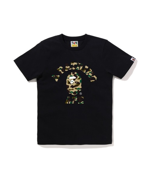 信頼も厚い APE BATHING A tシャツ レディース TEE COLLEGE CAMO 1ST トップス