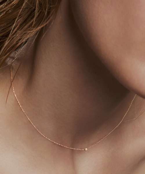ネックレス 「les bonbon」K18 foggy necklace/フォギー ネックレス　S レディースの画像