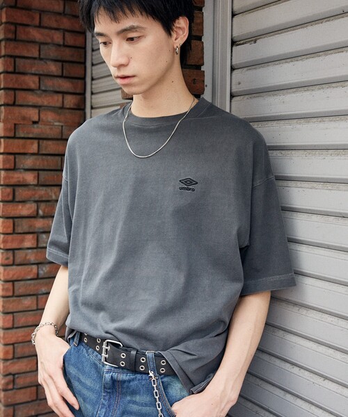 韓国大人気 【Umbro】ヴィンテージ感★ピグメントTシャツ umbro tシャツ UMBRO/アンブロ 別注 UMBRO ピグメントクルー