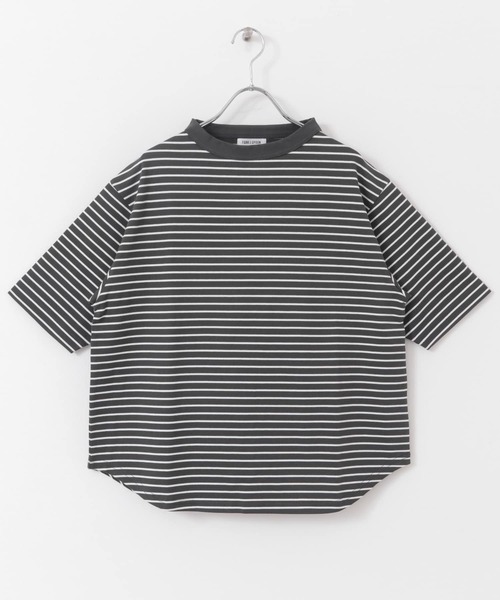 FORK&SPOON tシャツ FORK＆SPOON ボトルネック5分袖Tシャツ
