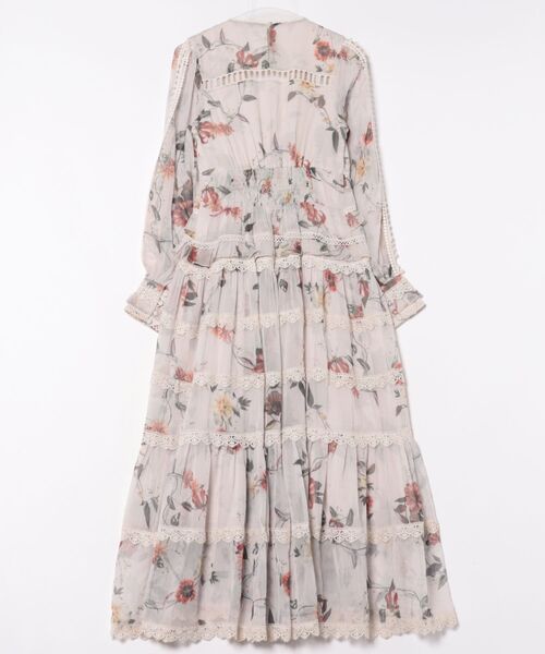 ALLSAINTS（オールセインツ） ワンピース ZORA FLORAL RUFFLE MIDI
