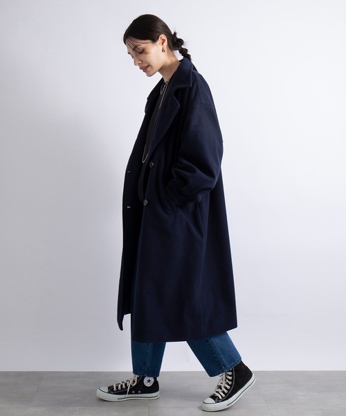 MAISON BREEZE（メゾンブリーズ） ステンカラーコート M ネイビー