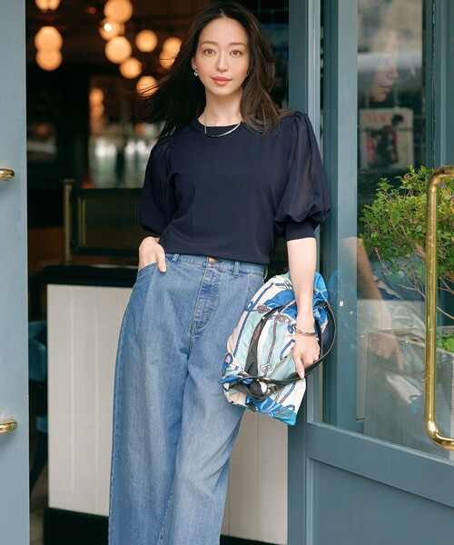 23区 ジーンズ デニム デニムパンツ 「Oggi6月号掲載/接触冷感