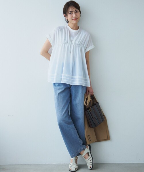 23区 ジーンズ デニム デニムパンツ 「Oggi6月号掲載/接触冷感