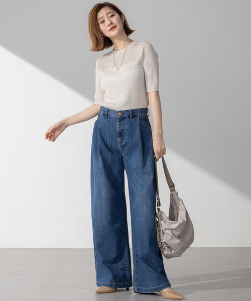 23区 ジーンズ デニム デニムパンツ 「Oggi6月号掲載/接触冷感