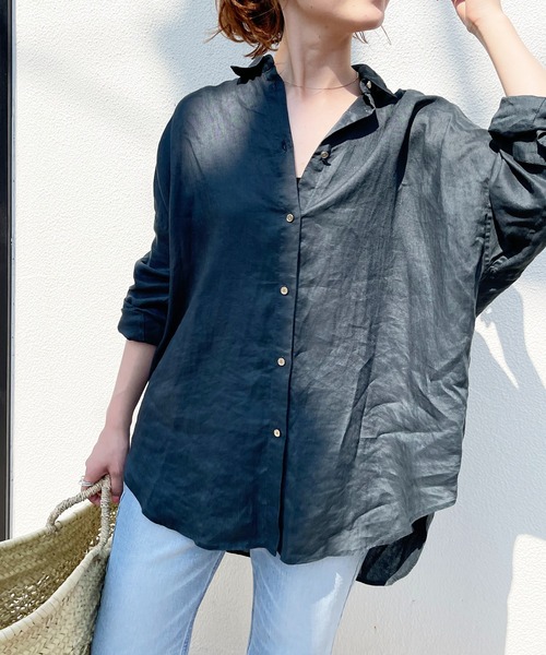 「Spick & Span」 長袖シャツ FREE グレー レディース