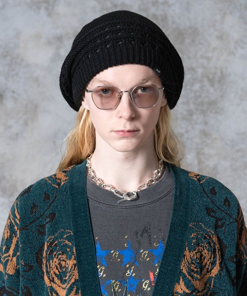 glamb 帽子 ベレー帽 Reversible Knit Beret / リバーシブル