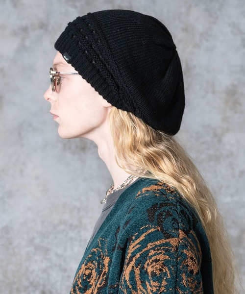 glamb(グラム)  ニットベレー帽 glamb 帽子 ベレー帽 Reversible Knit Beret / リバーシブル