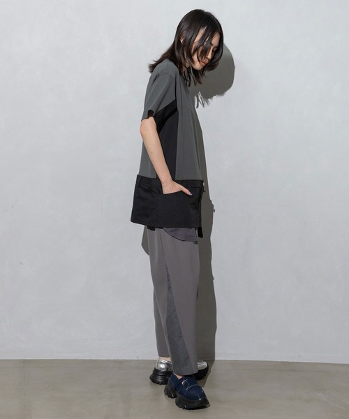 マルシャルテル　tシャツ Tシャツ レイヤードデザイントップス レディース MARECHAL TERRE tシャツ レイヤードデザイントップス レディース