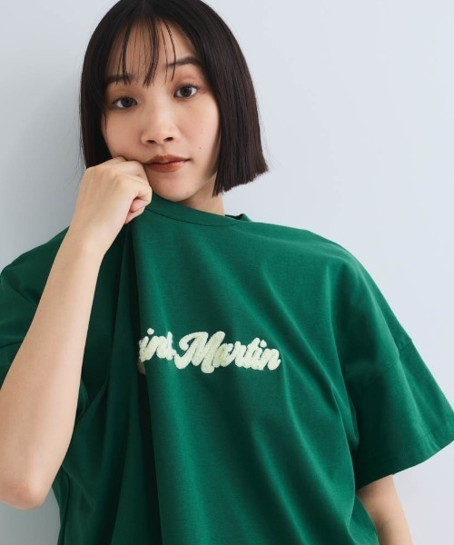 VICKY（ビッキー） tシャツ 半袖 さがら刺繍ロゴTシャツ「洗濯機で