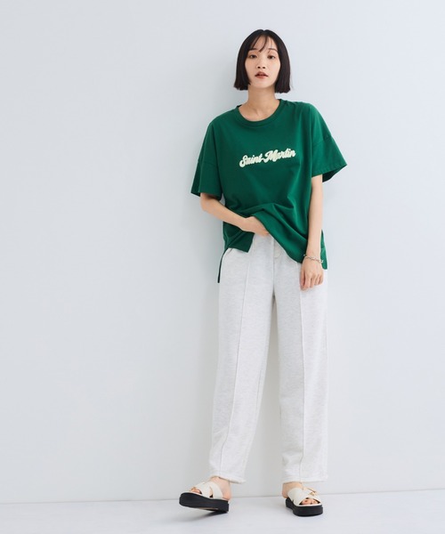 VICKY（ビッキー） tシャツ 半袖 さがら刺繍ロゴTシャツ「洗濯機で