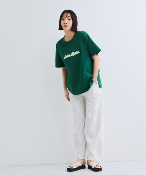 VICKY（ビッキー） tシャツ 半袖 さがら刺繍ロゴTシャツ「洗濯機で