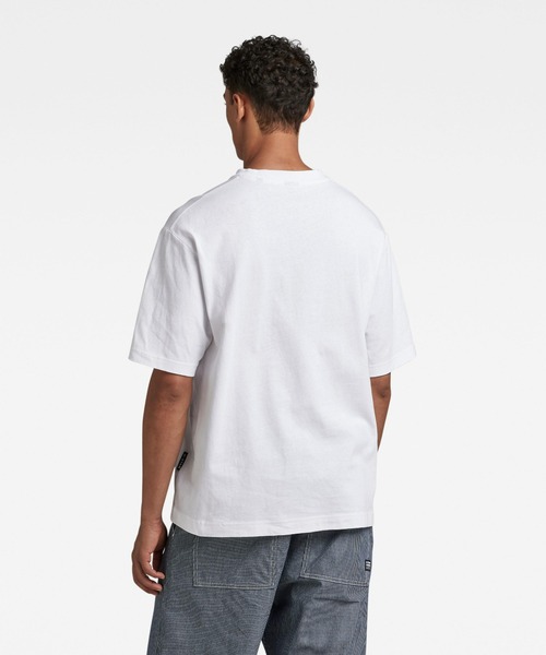 「G-STAR RAW」 半袖Tシャツ MEDIUM ホワイト メンズ
