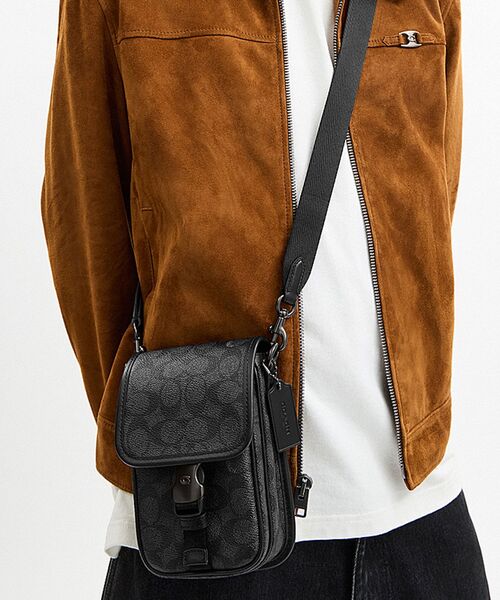 コンパクト【Coach】シグネチャー リーグ フォンクロスボディ COACH ショルダーバッグ リーグ フォーン クロスボディ バッグ