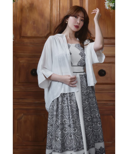 Her lip to ブラウス シャツ Linen-Blend Easy Shirt レディース