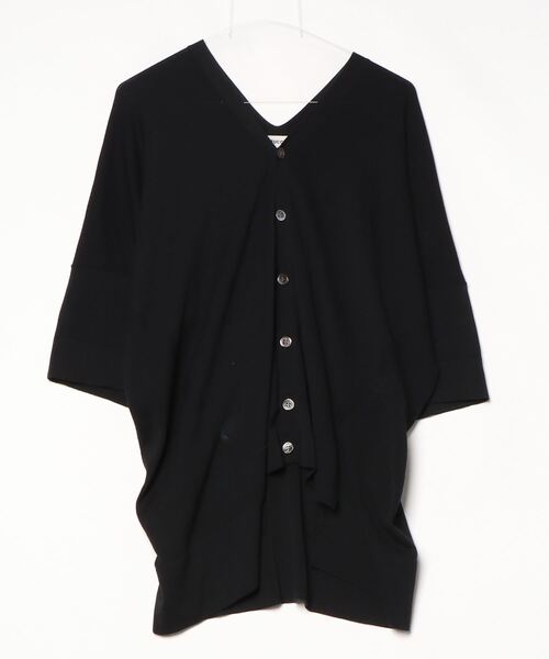 【美品】22AW ZUCCa ズッカ ラムウールセーター カーディガン ZUCCa 「ZUCCa」 カーディガン M size ブラック レディース