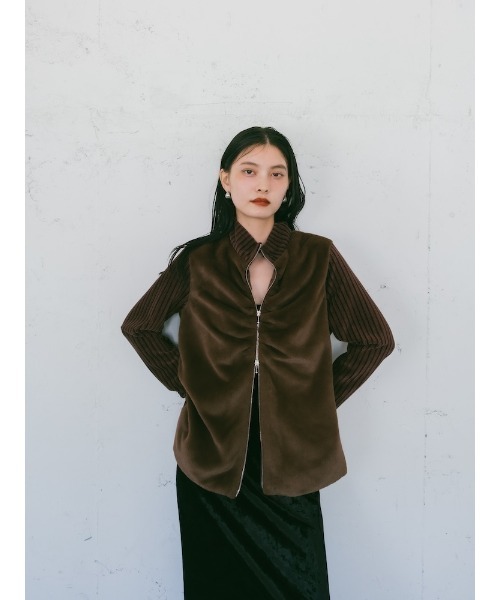 sahara Fur Docking Zip Top レディース : ZOZOTOWN Yahoo!店