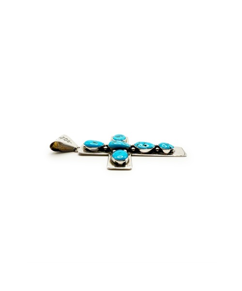 チャーム THEATER シアター クロスキングマンターコイズペンダントトップ  Made in USA レディース メンズ | Indian Jewelry | 03