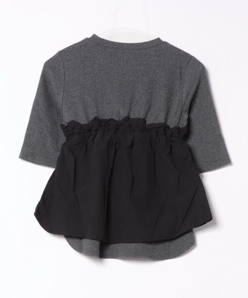 「ROPE' PICNIC」 半袖カットソー 38 チャコールグレー レディース