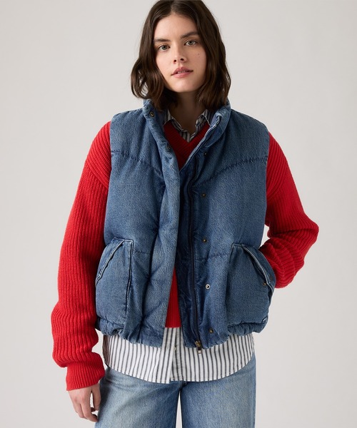 Levi's（リーバイス） ダウンベスト ベスト ウエスタンバブルベスト