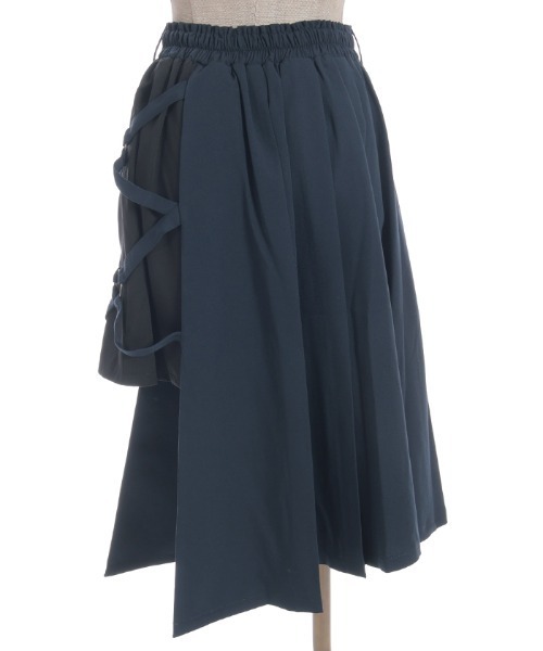 axes femme POETIQUE スカート クロスベルト麻雀牌刺繍スカート