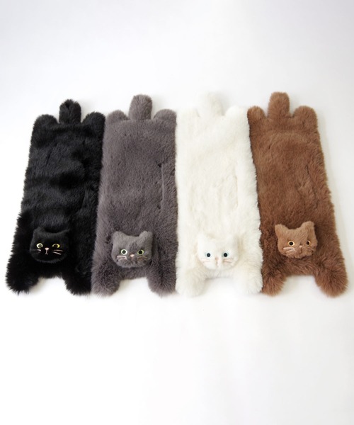 トートバッグ WOVEN (ウーヴン) / エコファー ねこフラップカバー