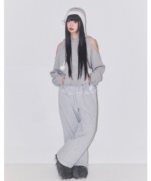 ILLIGO（イリゴ） ワイドパンツ スウェットパンツ ジャージ レディース